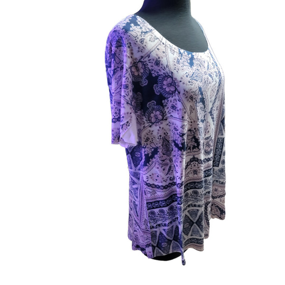 Style & Co casual basic t-shirt short sleeve sz 3X - Picture 2 of 8